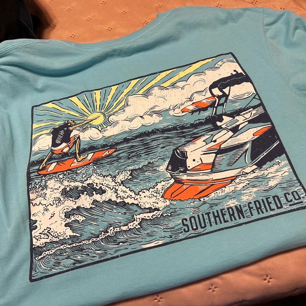 Southern Fried Cotton T Shirt Size M